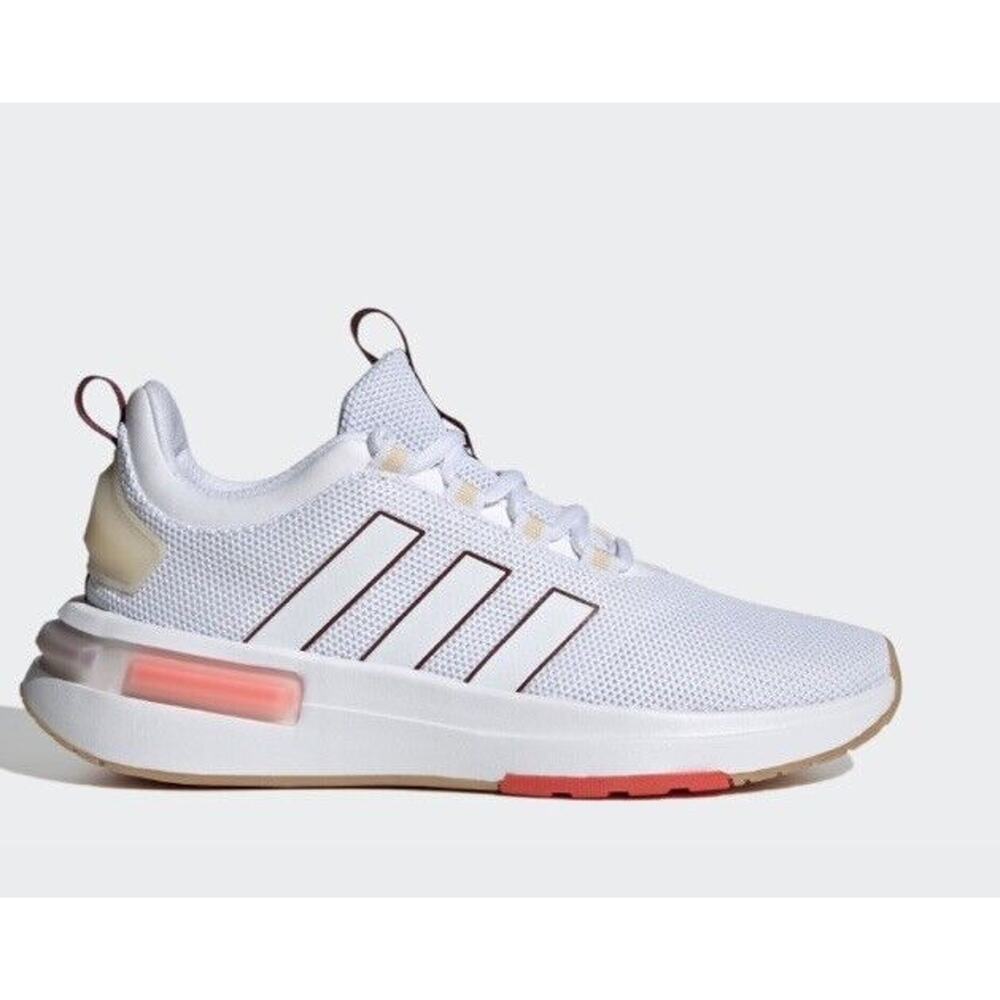 Adidas Women’s Racer TR23 Cloudfoam White‎ Bright Red Pink/burgundy Sneakers 6.5